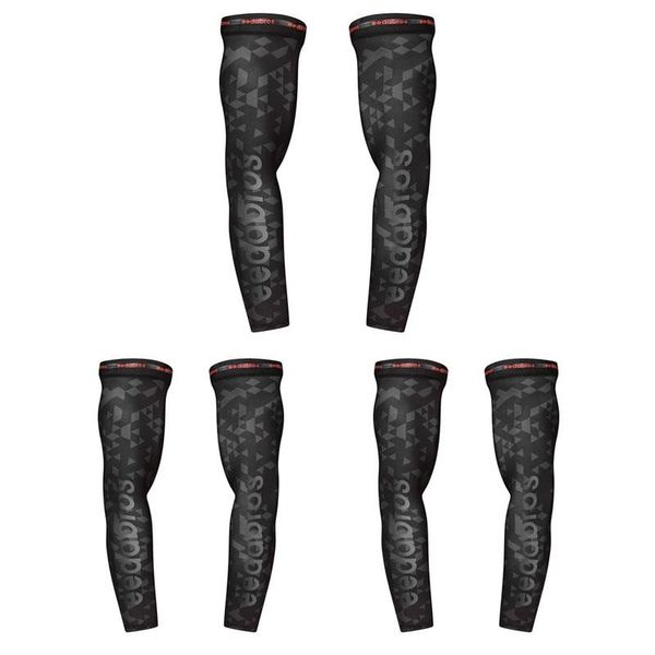 

elbow & knee pads eedabros 2pcs summer sun protection riding uv ice sleeves, Black;gray