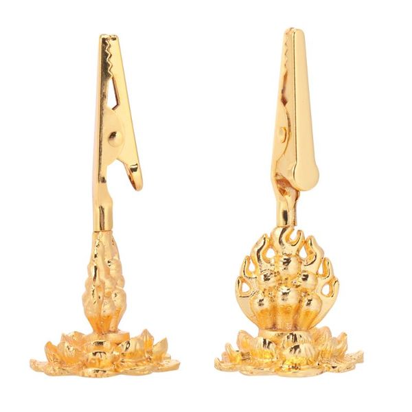 

2pcs gold-plated base mosquito coil incense holder burner clip rack aroma therapy ornament for home tearoo fragrance lamps