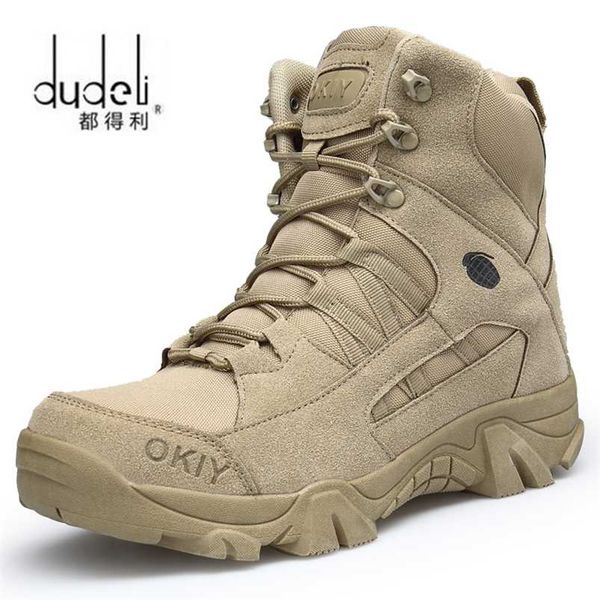 

army boots military men tactical zip desert combat safety shoe snow leather winter autumn brown 211216, Black