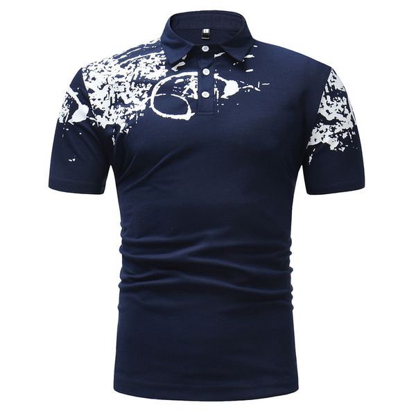 

ideal pattern casual business men's polo shirt comfortable and breathable daily travel work social, White;black