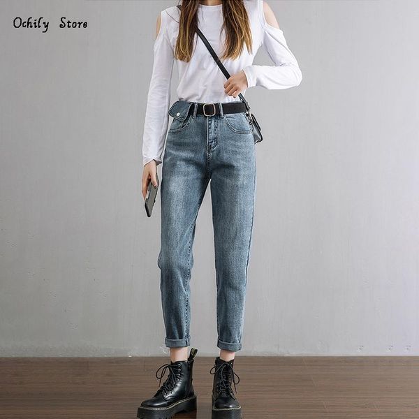 

women's jeans harem high waist daddy woman femme pantalon streetwear pants trousers vintage clothes bottoms ropa mujer vrouw broek, Blue