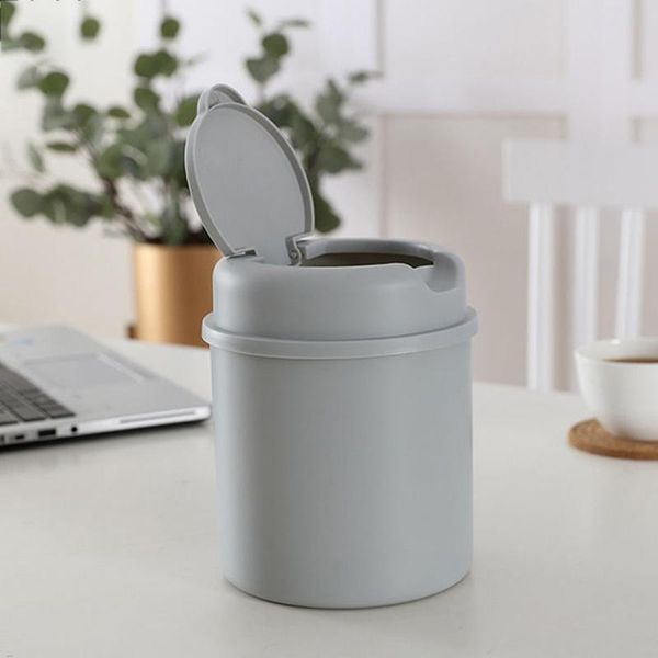 

hooks & rails 1pc building small simple deskdustbin, used for cleaning, large capacity plastic garbage manager in kawai office