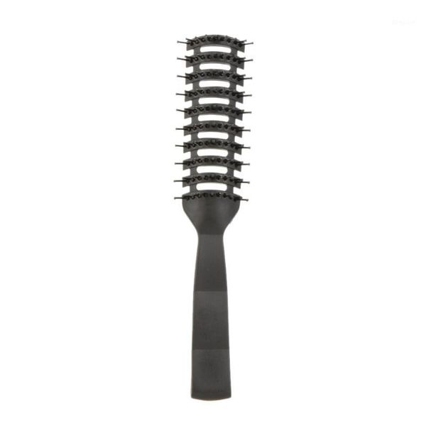 

professional ribs comb anti-static hair styling tool hairbrush1, Brown