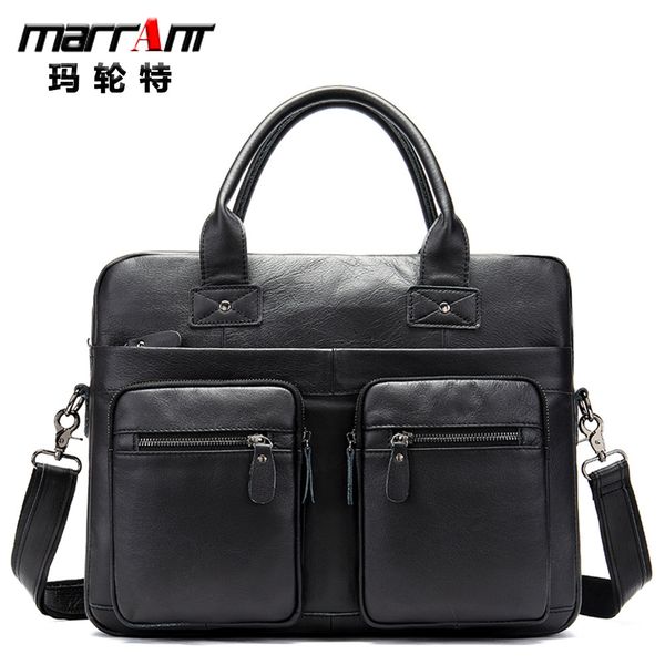 

men's leather bag men's one shoulder hand busins briefcase msenger bag
