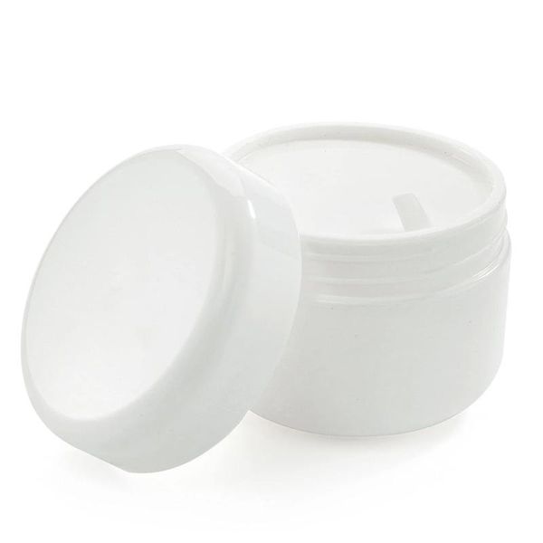 

storage bottles & jars 6pcs white cosmetic 50g with inner liners container set plastic creams case for travel