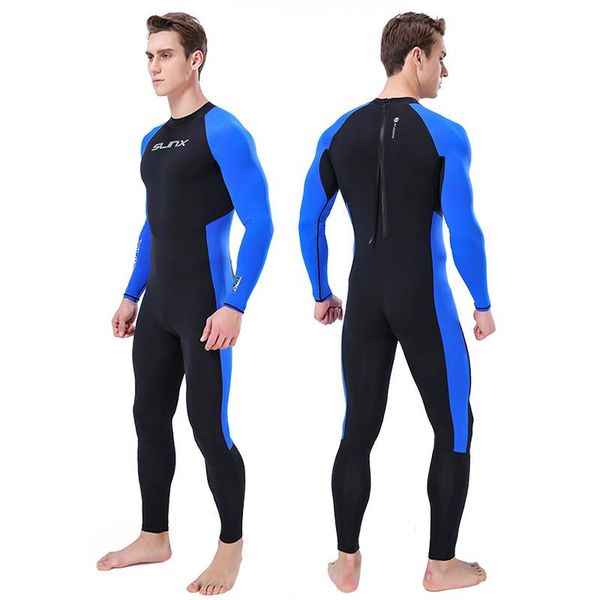 

swim wear neoprene wetsuit men keep warm swimming scuba diving bathing suit long sleeve triathlon for surf snorkeling