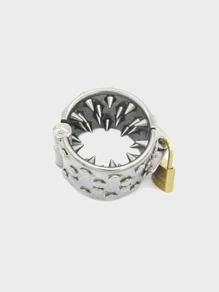 

nxy erotic urethral lock teeth | 4 row spiked cock ring 1208