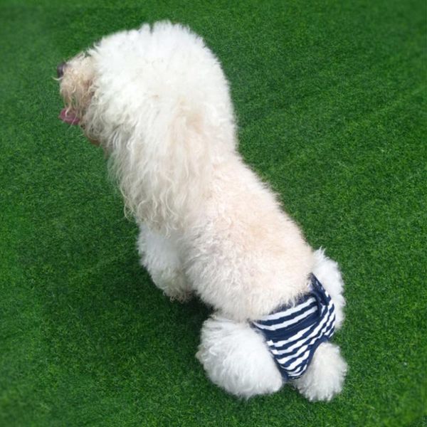 

dog apparel 1pc pet diaper sanitary physiological pants puppy female stripe pattern shorts panties menstruation underwear clothes wi