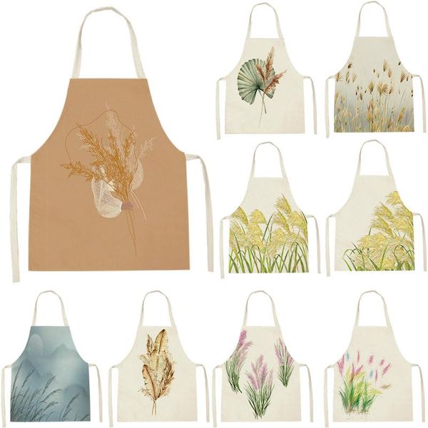 

aprons plant art apron creative kitchen wheat ears women dinner party cooking child baking accessories