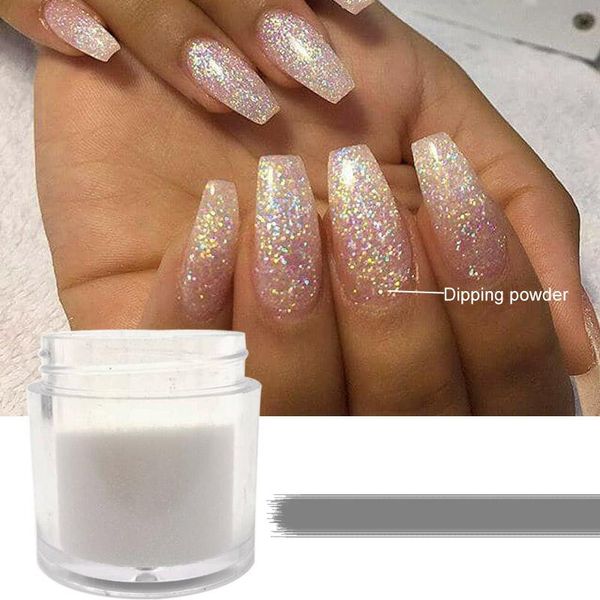 

nail glitter 1 box holographic dipping powder dip set pigment nails gradient acrylic art decorations, Silver;gold
