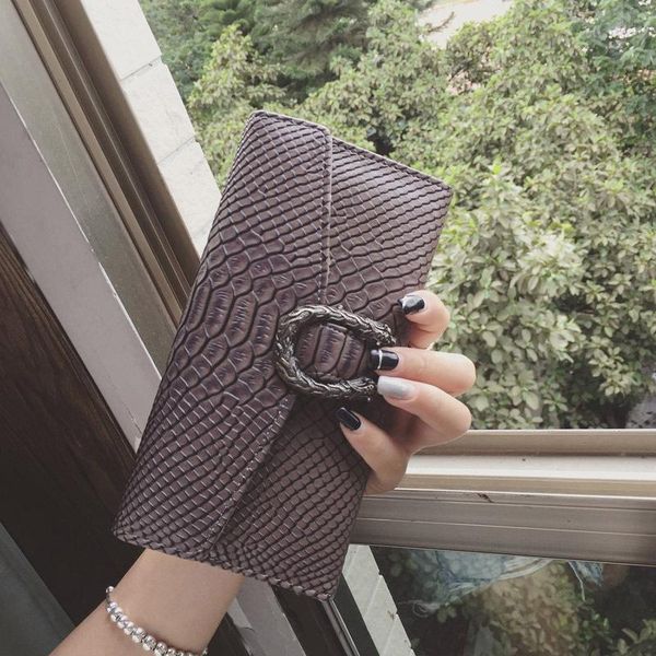 

wallets style crocodile fashion women's long wallet clutch bag women, Red;black