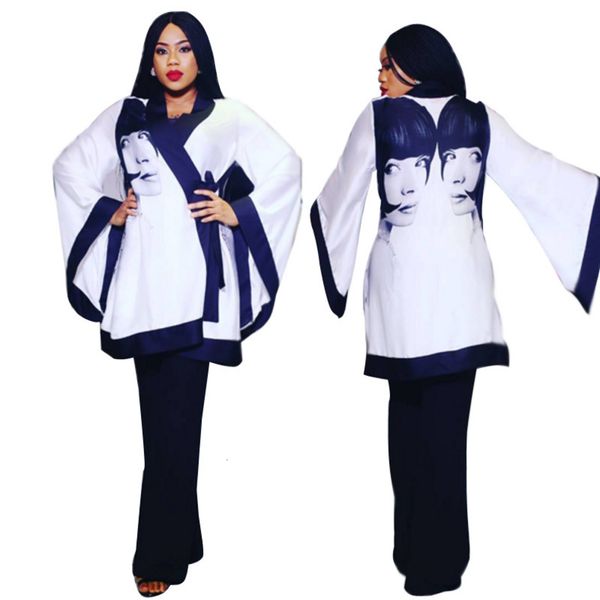 

2021 new fashion new dress squeeze belt digital printing robe, Black