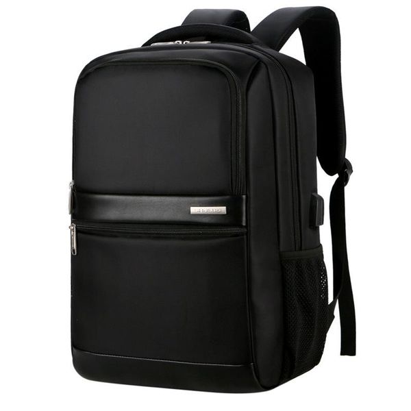 

backpack men and women business lapbag black multi-functional large capacity casual backpacks for