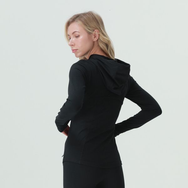 

women ets coats clothing tracksuit girls womens sports hooded et stretch zipper yoga wear, Black;brown