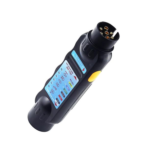 

parts black rv connector for cars trailer light circuit tester wiring yacht signal nylon diagnostic tool aviation 7 pin recorder