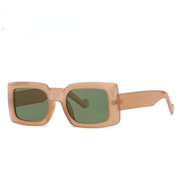 

sunglasses fashion 86386 european and american personality small square men women trend, White;black