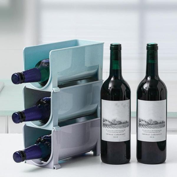 

kitchen storage & organization u-shaped stackable wine rack for fridge drinks organizer beer cabinet shatterproof utensils tool