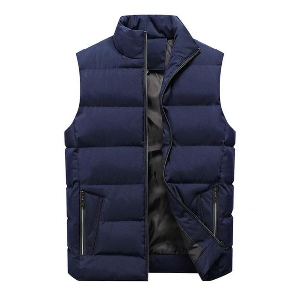 

men's vests simple winter waistcoat solid color skin-friendly warm men, Black;white