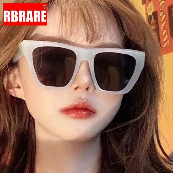 

sunglasses rbrare vintage oversized women cat eye big frame shades glasses retro lentes de sol mujer, White;black