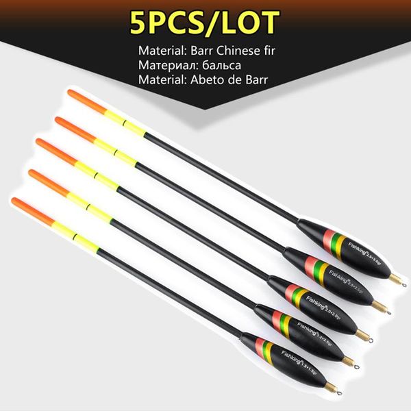 

5pcs fishing bobbers multi size balsa float cork vertical buoy for carp tackle accessories