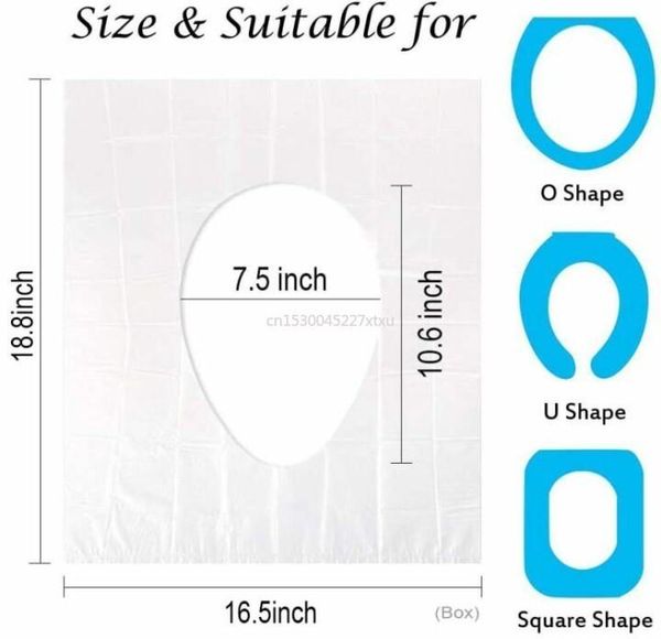 

toilet seat covers biodegradable disposable plastic cover portable safety travel bathroom paper pad accessory dropship