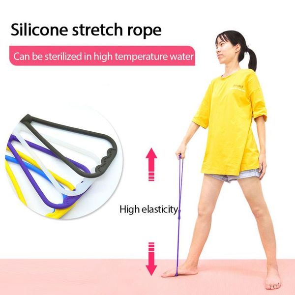 

anti-sports belt tension fitness yoga silicone exercise suitable for strength training home resistance bands