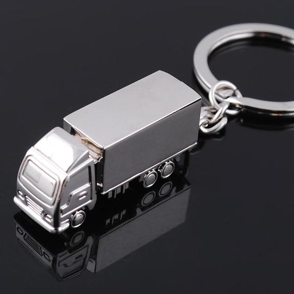 

keychains european and american fashion trend glossy mini truck keychain pendant gift key chain, Silver