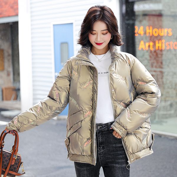 

new short winter jacket women's coat women's casual loose korean cotton, Black