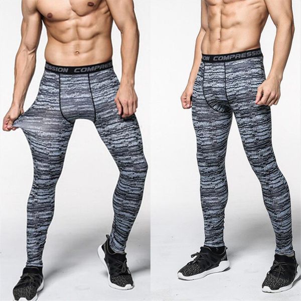 

compression leggings tights sport fitness women pants sports man running striped, Black