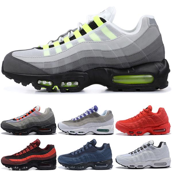 

new running shoes 95 men women black green white gold blue corduroy grape patch og neon pink suede rose ultramarine what the trainers sneake