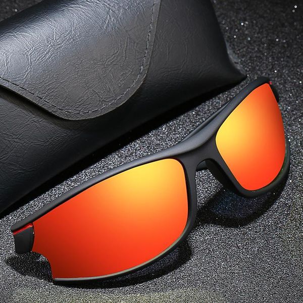 

design sports sunglasses fashion men colors 8 uv400 simple bingking coating polaroid 208 style protection eyewear cqxem, White;black