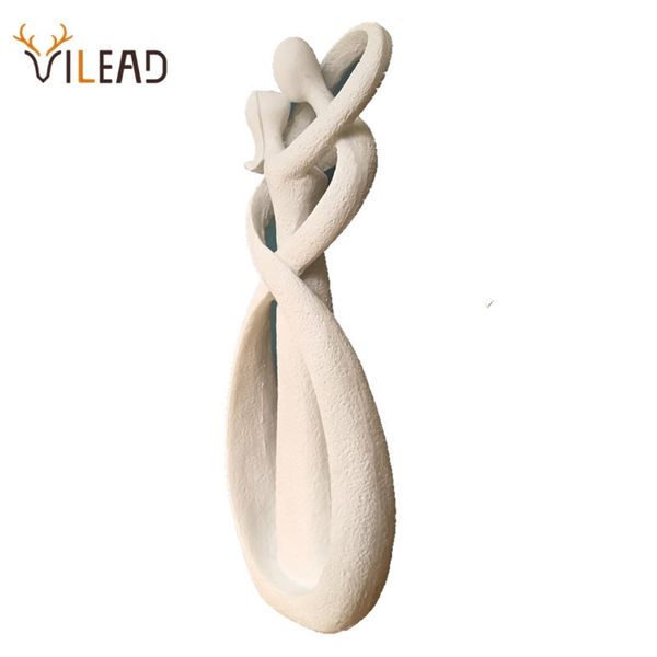 VILEAD 23 cm Sandstein küssende Liebhaberstatuetten Hochzeitsstatue Heimdekoration Valentinstag Souvenirs Figuren Ornamente Geschenk 210827