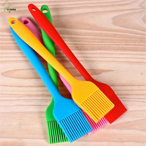 

baking & pastry tools yihong silicone bread cook oil cream bbq utensil safety basting brush for cooking