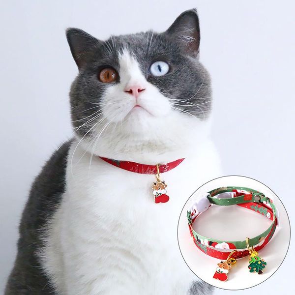

cat collars & leads christmas holiday pet dog collar bow tie adjustable neck strap grooming accessories decoration supplies