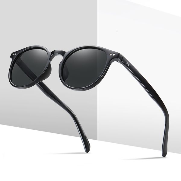 

designer sunglasses polarized men women oval tr90 luxury frame uv400 sun glasses 2021, White;black