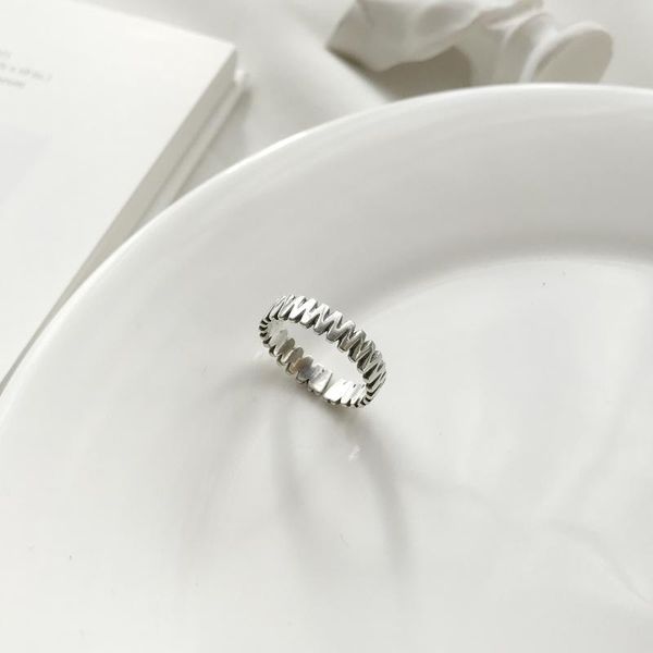 

cluster rings korean-style star celebrity inspired s925 sterling silver line geometric n ring open tail, Golden;silver
