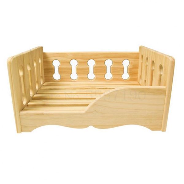 

cat beds & furniture dog bed solid wood small moisture-proof princess pet teddy crib kennel wooden supplies