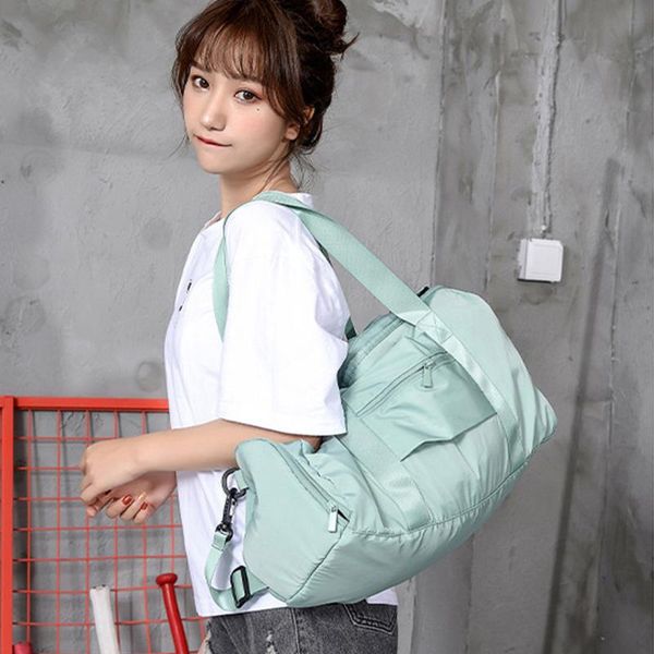 

outdoor bags 2021 style gym fitness bag female yoga travel men's sports training dry and wet separation swimming xa742y
