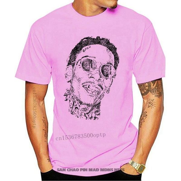 

men's t-shirts wiz khalifa printed round neck t-shirt cotton t shirt, White;black