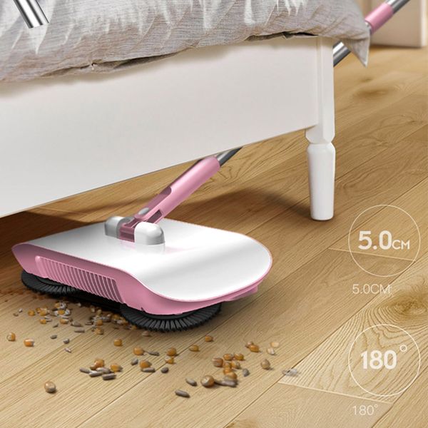 New Rosa Automático Automático Push Sweeper Magic Girar Não Ferramenta Elétrica Ferramenta Home Limpeza Acessórios Lazy Broom