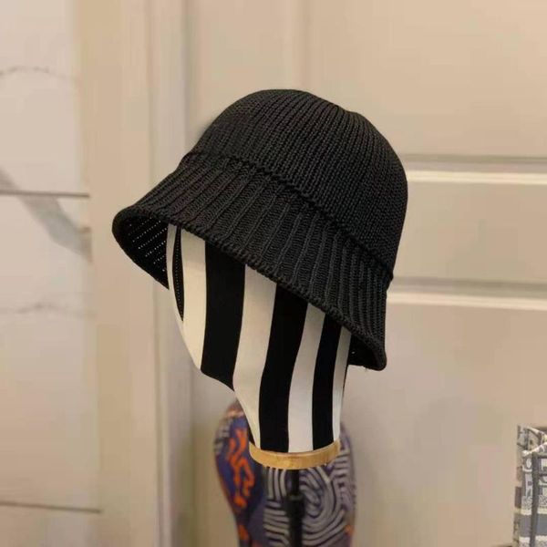 

wide brim hats 2021 spring and summer thin knit fashion women's fisherman hat low-key luxury, Blue;gray