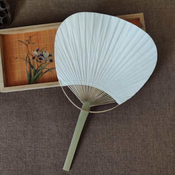 

other home decor summer pai bambu 5pcs pure white bamboo handle blank calligraphy painting group fan -40