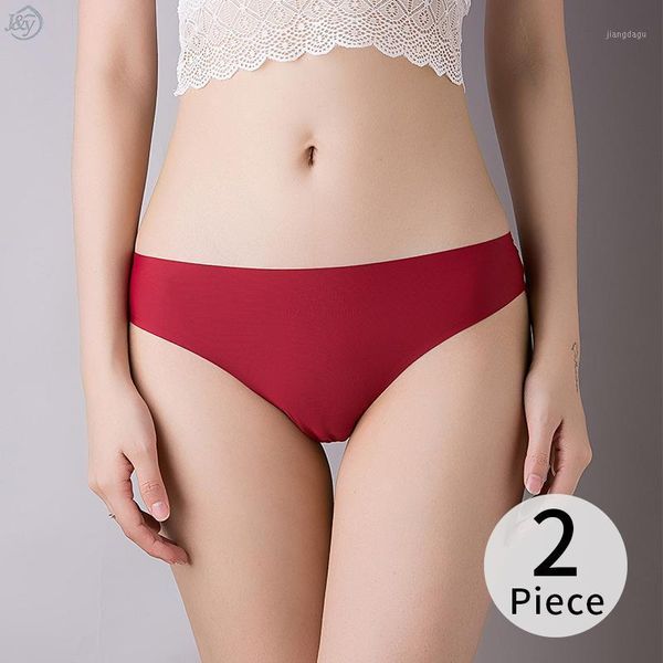 

2pcs/lot women panties thongs lace seamless g string silk satin lingerie female underwear invisible briefs cotton intimates women's, Black;pink