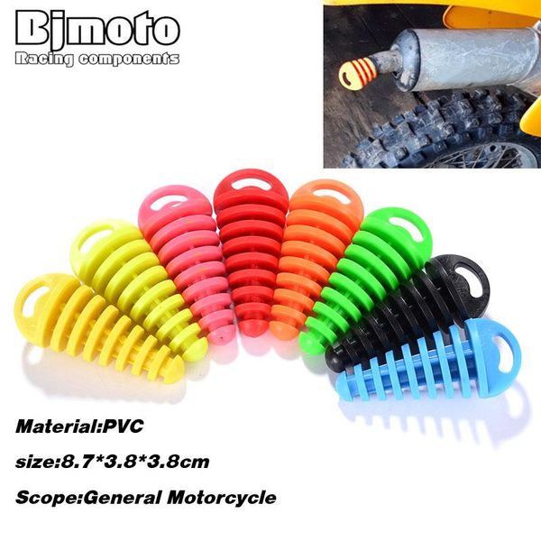 

motorcycle exhaust system muffler pipe wash plug protector pvc motocross tailpipe air-bleeder