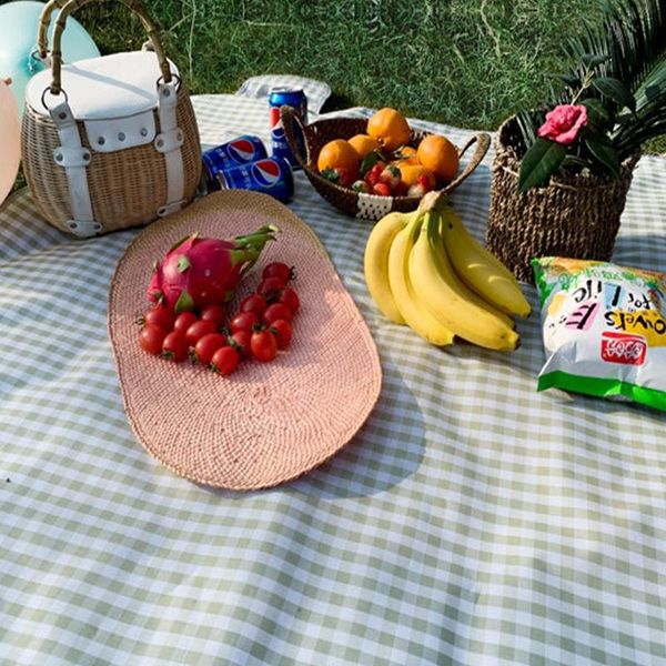 

outdoor pads foldable picnic blanket waterproof mat breathable beach oxford camping