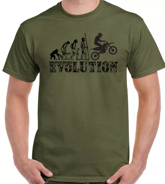 

motocross evolution men funny motox mx bike motorcycle biker moto, White;black