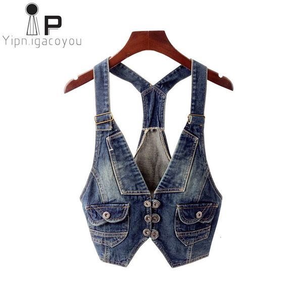 

jacket harajuku denim vest waistcoat short summer 2021 korean autumn sleeveless coat women jeans vests casual ladies jacket, Black;brown