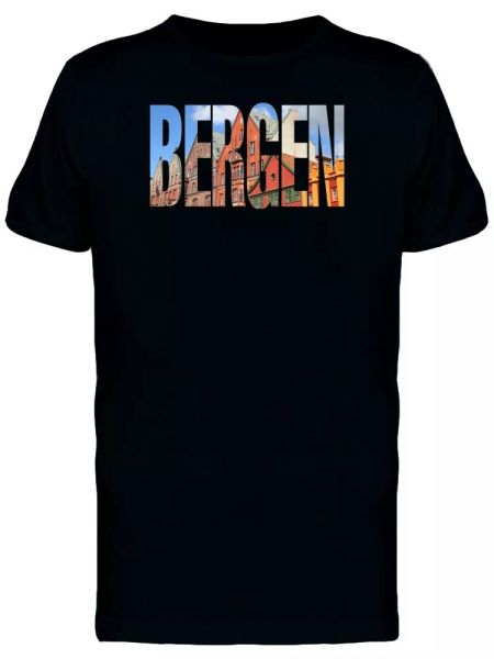 

Bergen Travel Lovers Quote Tee Men's -Image by Shutterstock, White;black