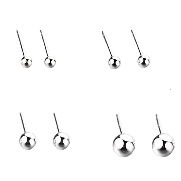 

sterling smooth bead earrings hye kyo's mini ball earrings temperament female