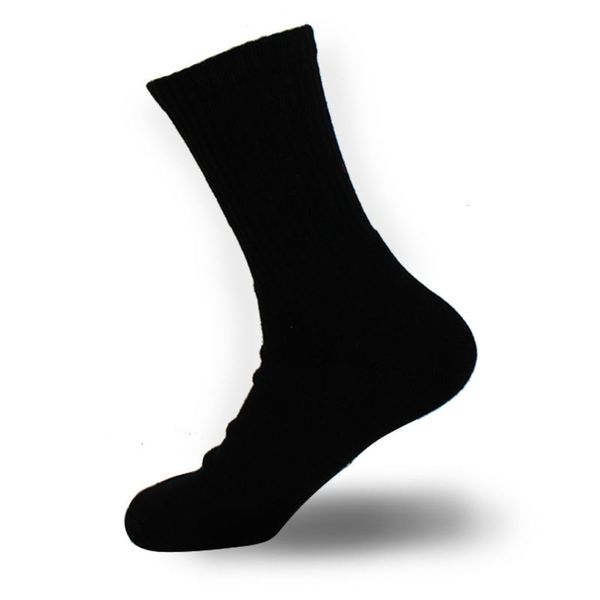 

men's cotton warm towel socks badminton thickened bottom basketball, Black